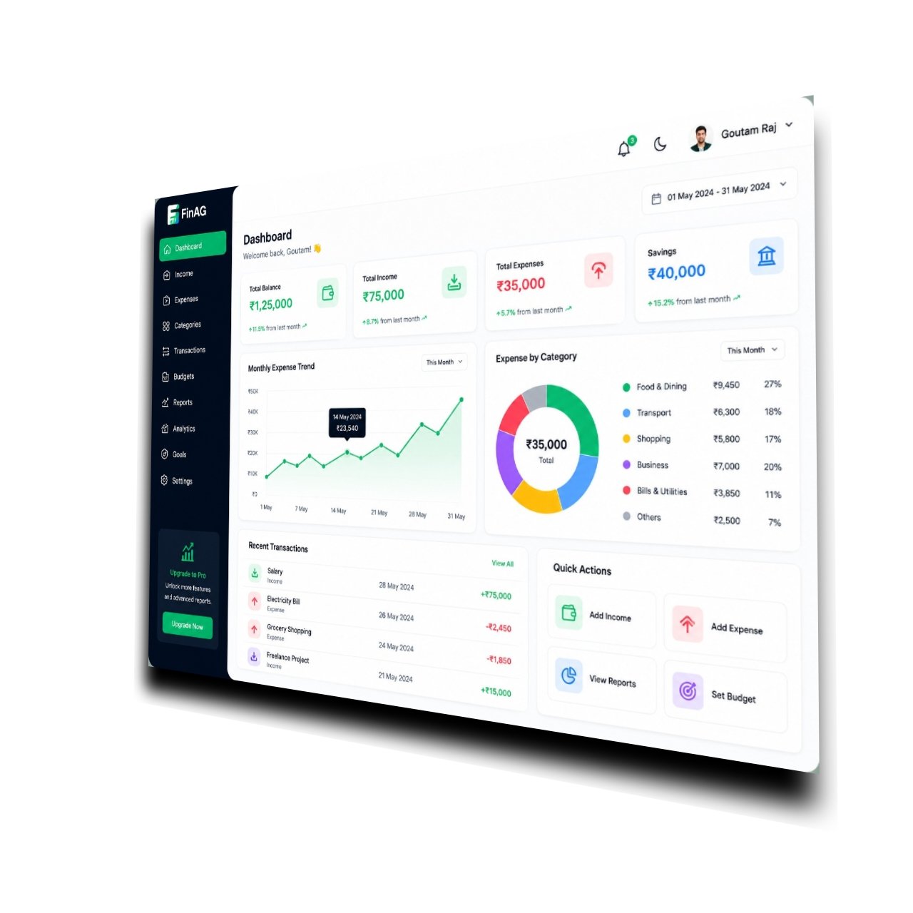 Expense Manager Dashboard